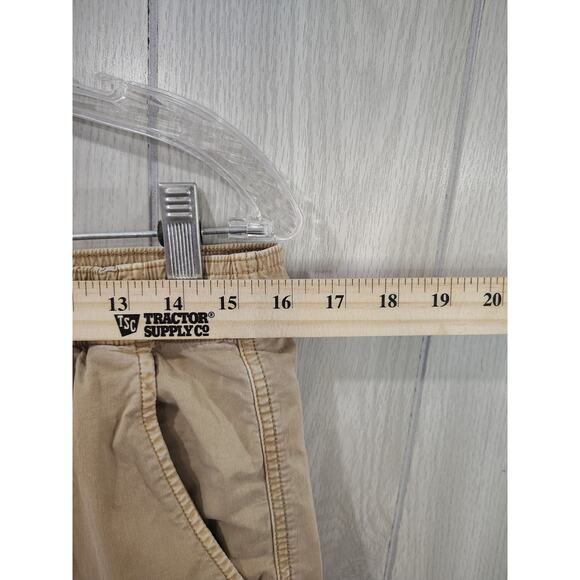 American Eagle Men’s Size S Tan Khaki Drawstring Stretch Shorts Comfort - Picture 6 of 8